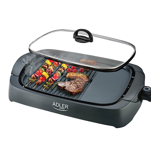 Adler Elektrisk grill, Svart