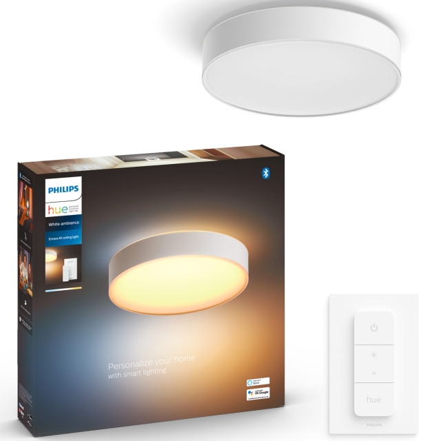 Philips Hue Enrave taklampe Medium 38,1 cm hvit Ambiance White