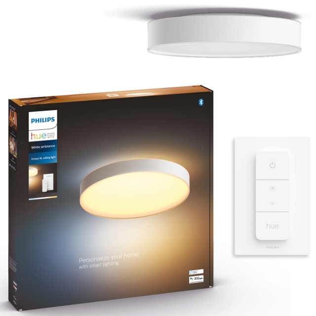 Philips Hue Enrave taklampe XL 55,1 cm hvit Ambiance White