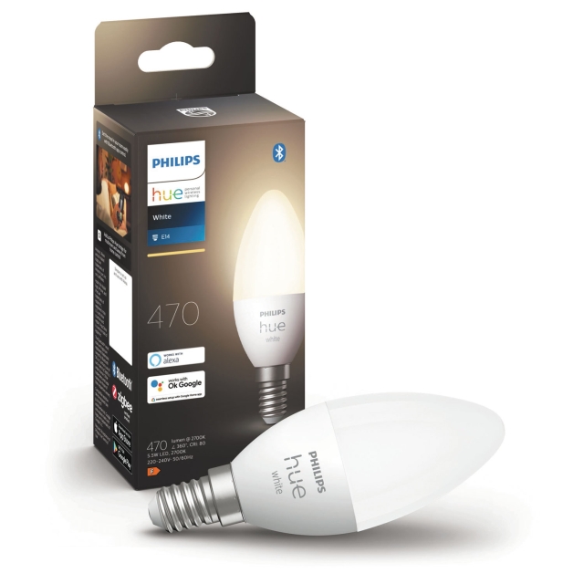 Philips Hue Hvit E14 Crown 1-pakning