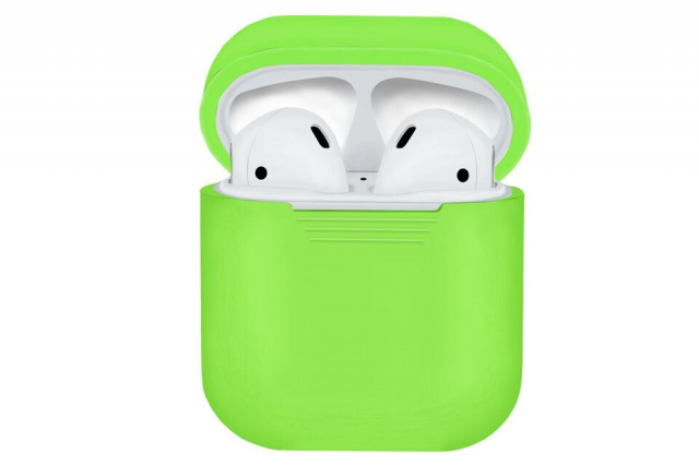 Beskyttelsesveske i silikon for Apple Airpods, Grønn