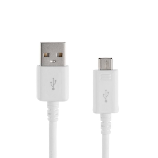 Samsung Micro til USB-kabel 1 m i hvit farge (ECB-DU4AWE)