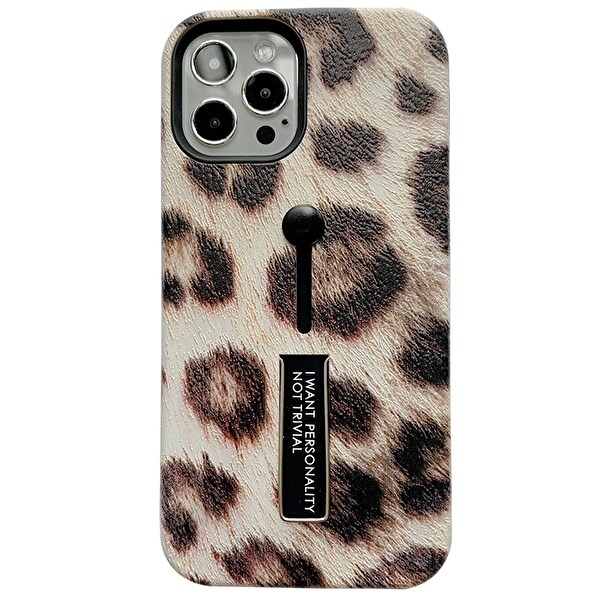 Moteveske med fingerholder - iPhone 12 Pro Max, Light Leo