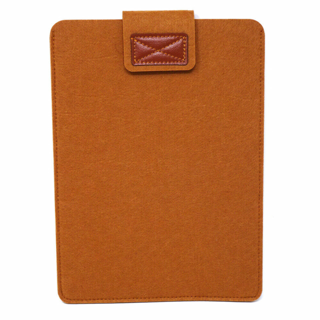 15" tommers dataveske i stilig ull, brun