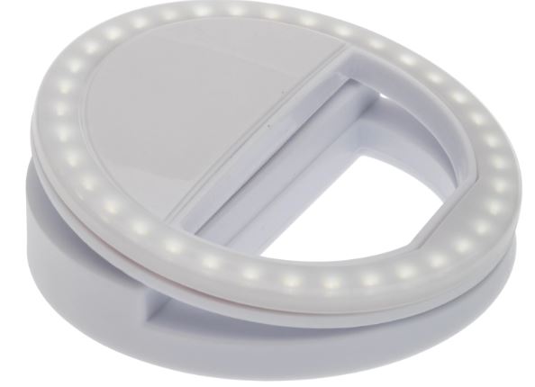 Selfie-lampe, hvit