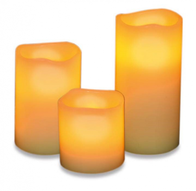 LC2193 LED-lys med bølgede kanter, 3 stk