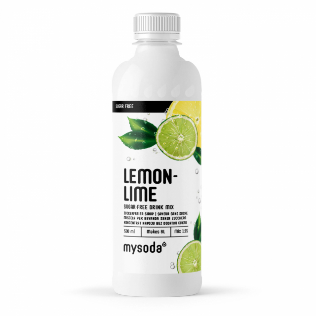 Mysoda Sitron-lime sukkerfri 500 ml - gir 8 liter drikke