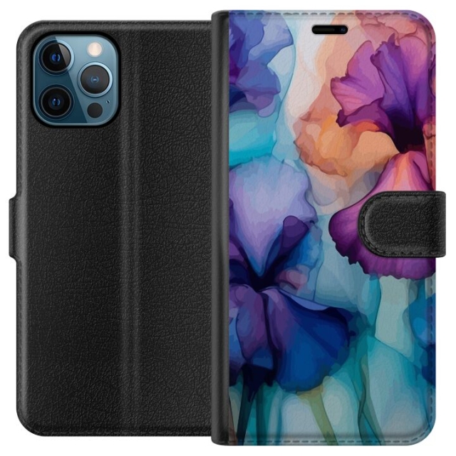 Lommeboketui til Apple iPhone 12 Pro Max med Magiske blomster motiv