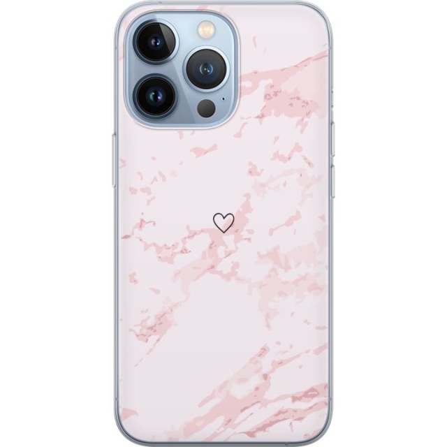 Mobildeksel til Apple iPhone 13 Pro med Rosa Hjerte motiv