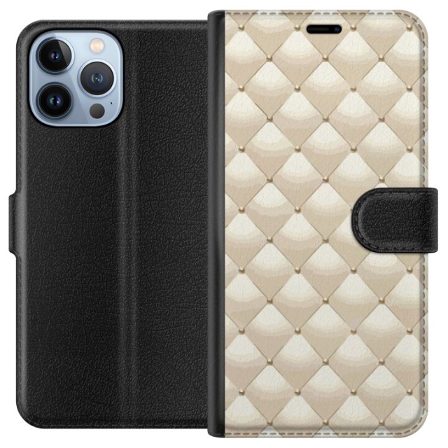 Lommeboketui til Apple iPhone 13 Pro Max med Gullglans motiv