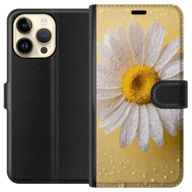 Lommeboketui til Apple iPhone 15 Pro Max med Porselensblomst motiv