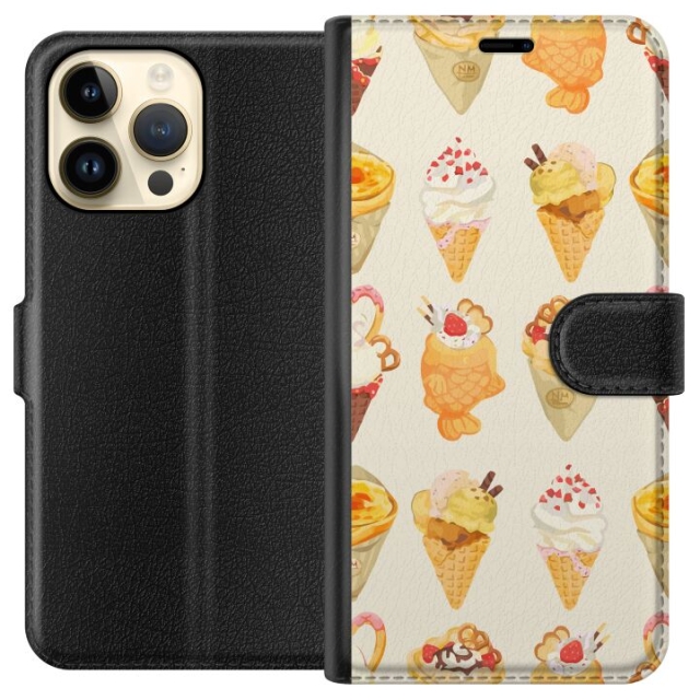 Lommeboketui til Apple iPhone 15 Pro Max med Glassig motiv