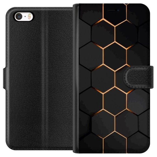 Lommeboketui til Apple iPhone 5 med Luksuriøst Mønster motiv