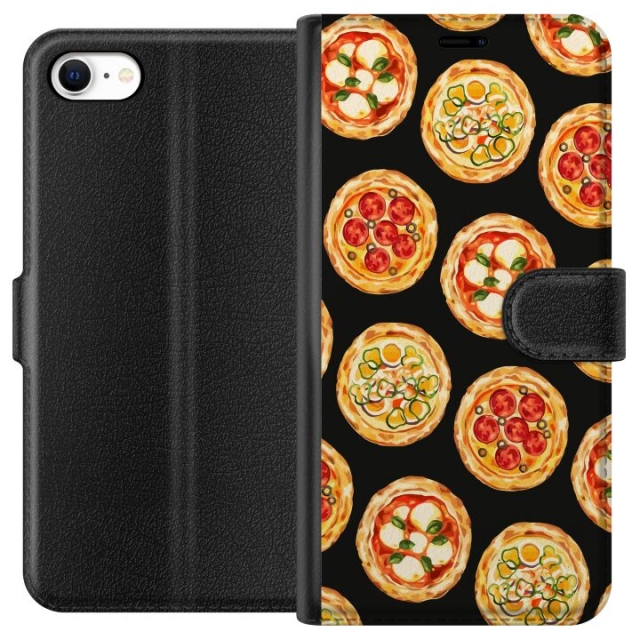 Lommeboketui til Apple iPhone 6 med Pizza motiv