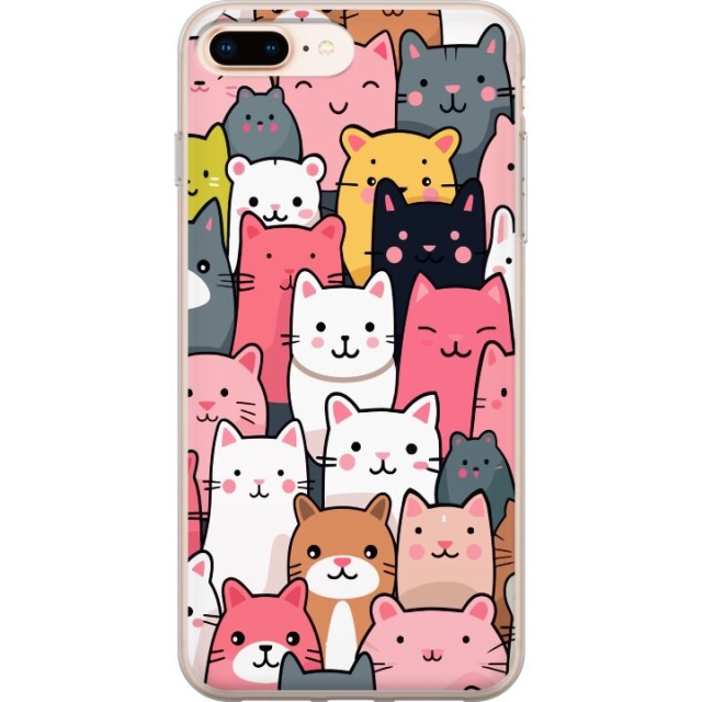 Mobildeksel til Apple iPhone 7 Plus med Kattmønster motiv