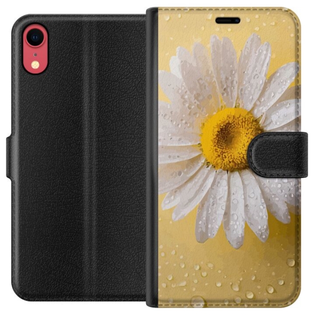 Lommeboketui til Apple iPhone XR med Porselensblomst motiv
