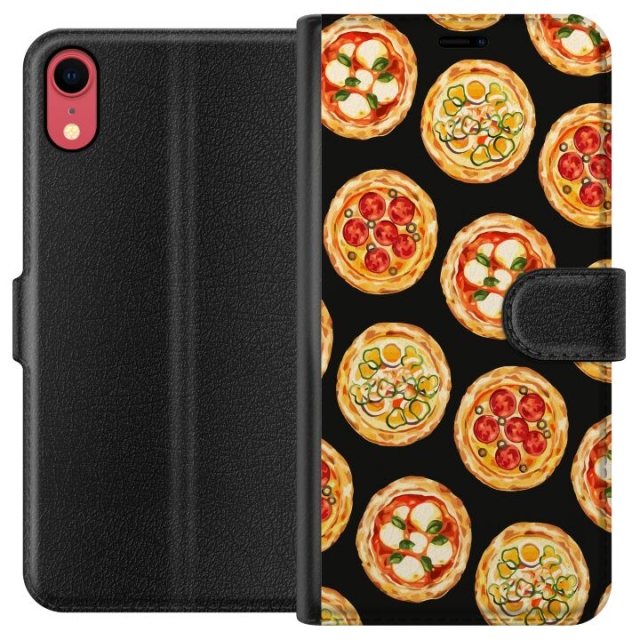 Lommeboketui til Apple iPhone XR med Pizza motiv