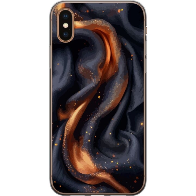 Mobildeksel til Apple iPhone XS Max med Brennende silke motiv