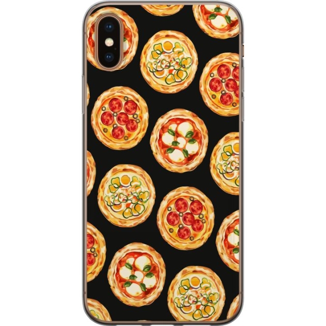 Mobildeksel til Apple iPhone XS Max med Pizza motiv