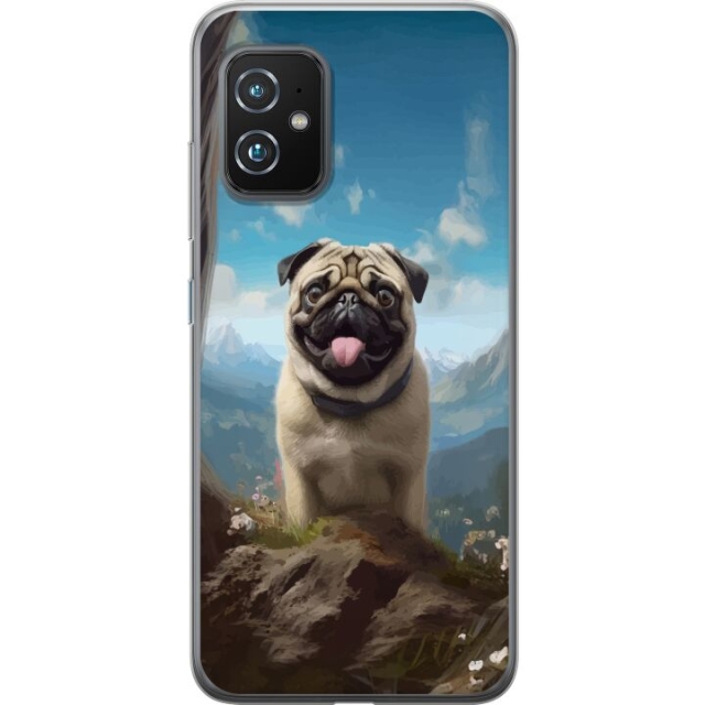 Mobildeksel til Asus Zenfone 8 med Glad Hund motiv