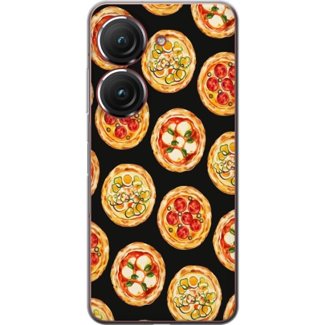 Mobildeksel til Asus Zenfone 9 med Pizza motiv