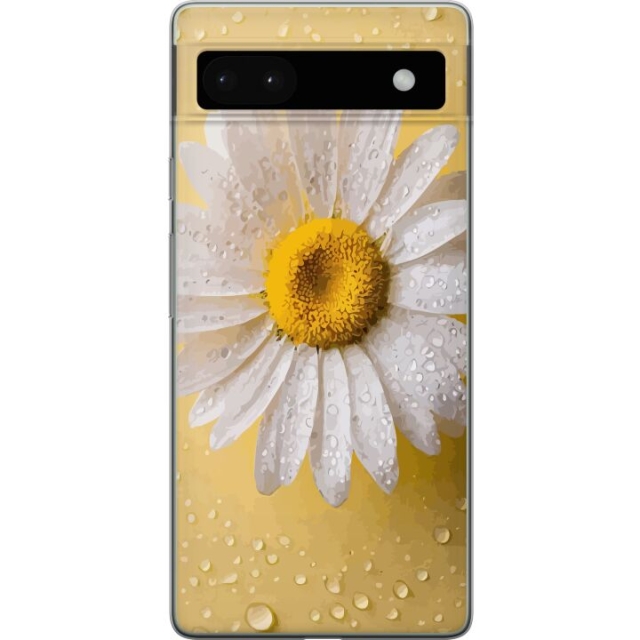 Mobildeksel til Google Pixel 6a med Porselensblomst motiv