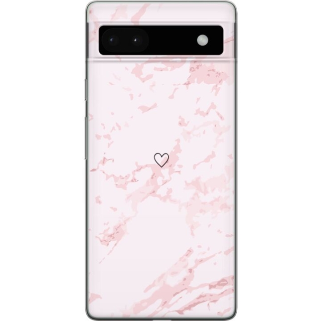 Mobildeksel til Google Pixel 6a med Rosa Hjerte motiv