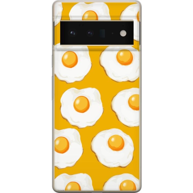 Mobildeksel til Google Pixel 6 Pro med Stekt egg motiv