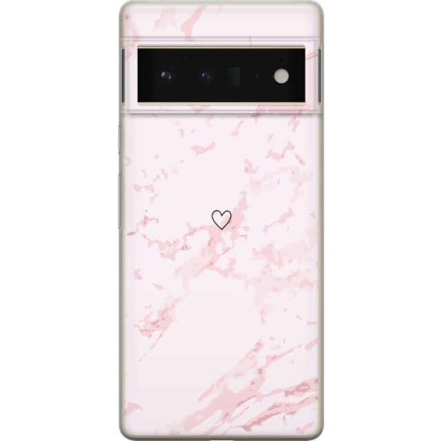 Mobildeksel til Google Pixel 6 Pro med Rosa Hjerte motiv