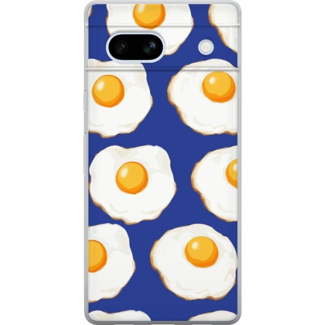 Mobildeksel til Google Pixel 7a med Stekte egg motiv