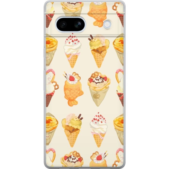 Mobildeksel til Google Pixel 7a med Glassig motiv