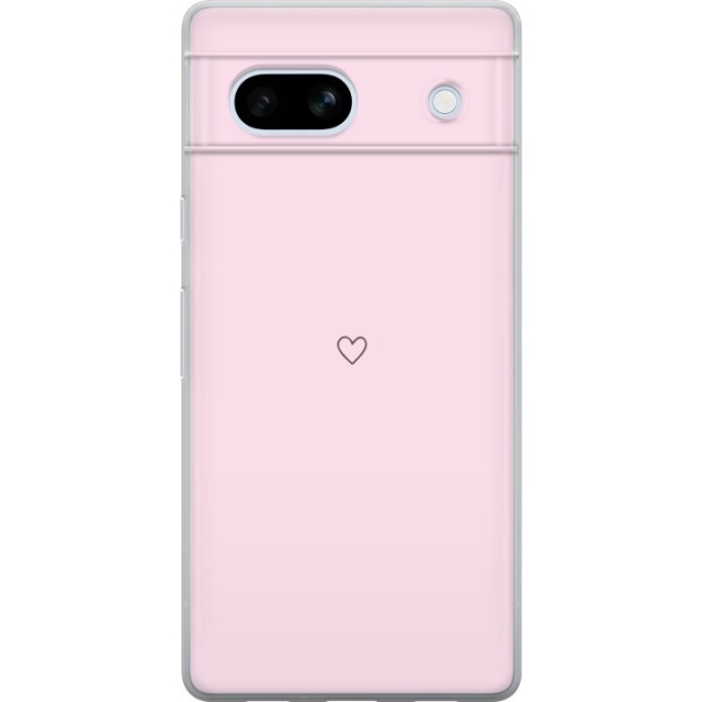 Mobildeksel til Google Pixel 7a med Hjerte motiv