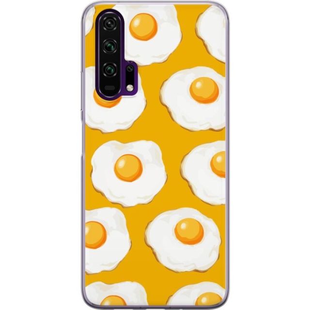 Mobildeksel til Honor 20 Pro med Stekt egg motiv