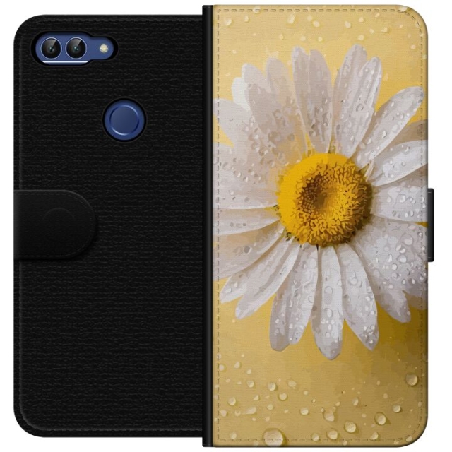Lommeboketui til Huawei P smart med Porselensblomst motiv