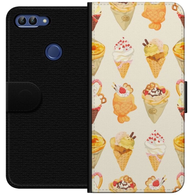 Lommeboketui til Huawei P smart med Glassig motiv