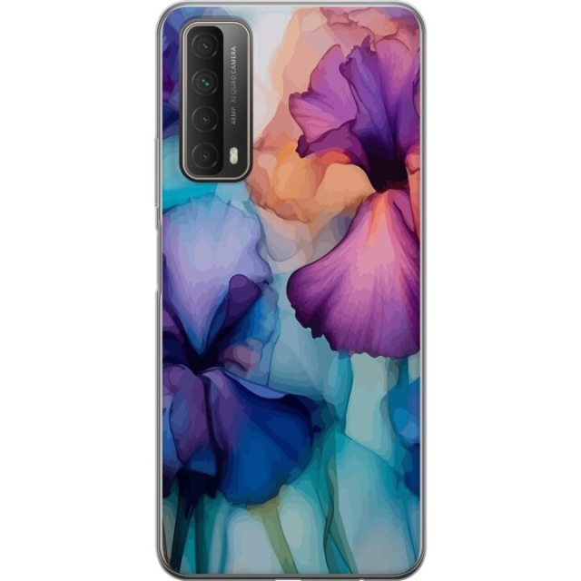 Mobildeksel til Huawei P smart 2021 med Magiske blomster motiv
