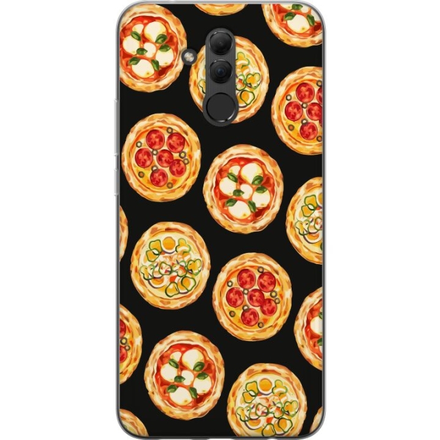 Mobildeksel til Huawei Mate 20 lite med Pizza motiv