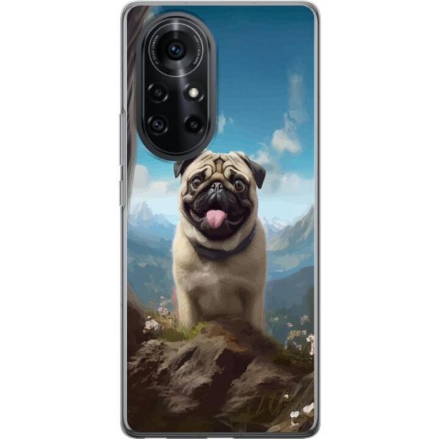 Mobildeksel til Huawei nova 8 Pro med Glad Hund motiv