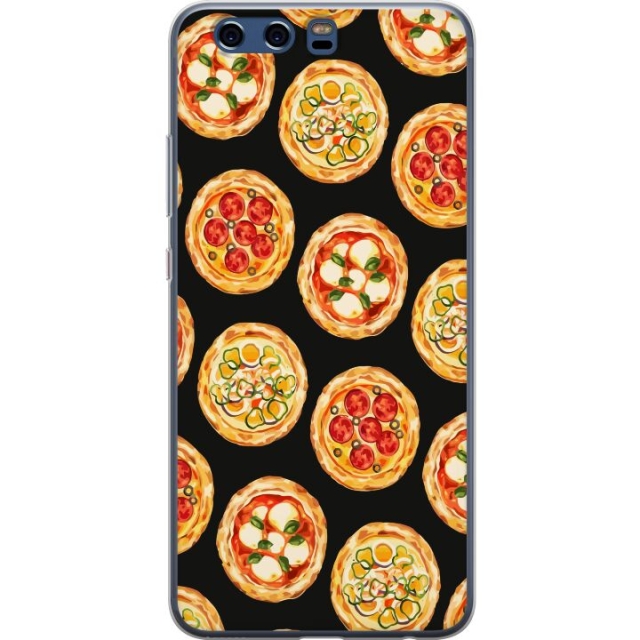 Mobildeksel til Huawei P10 med Pizza motiv