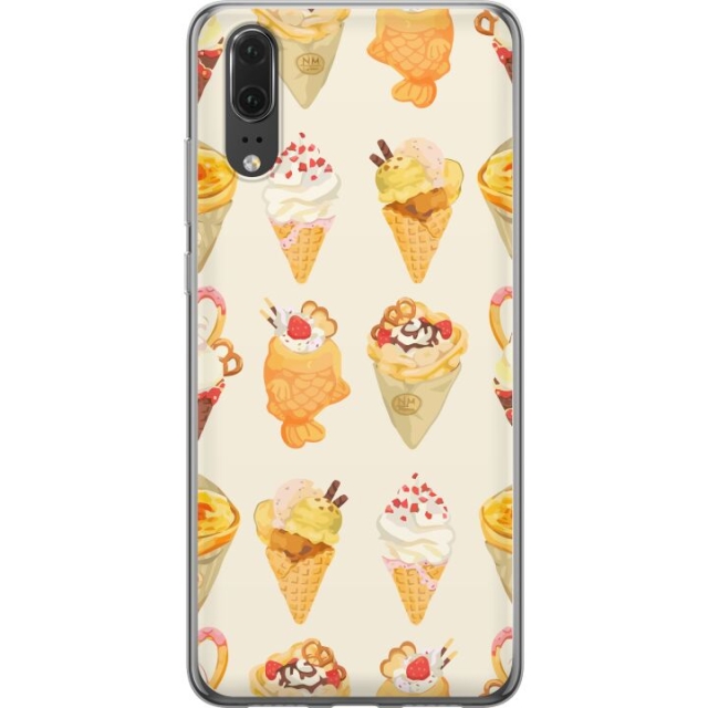 Mobildeksel til Huawei P20 med Glassig motiv