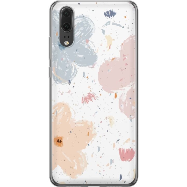 Mobildeksel til Huawei P20 med Blomster motiv