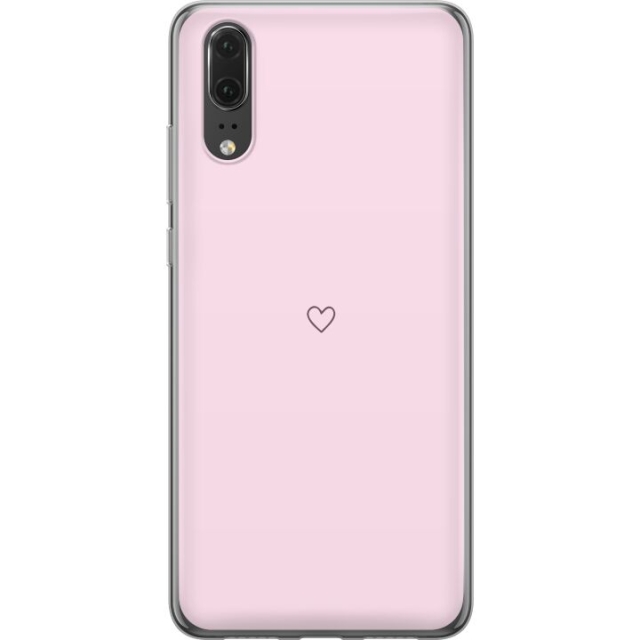 Mobildeksel til Huawei P20 med Hjerte motiv