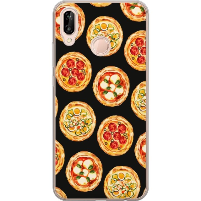 Mobildeksel til Huawei P20 lite med Pizza motiv