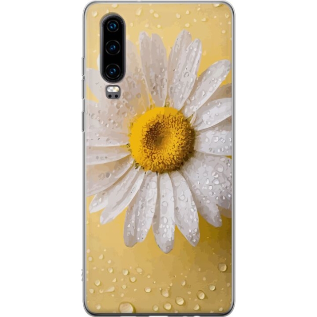 Mobildeksel til Huawei P30 med Porselensblomst motiv