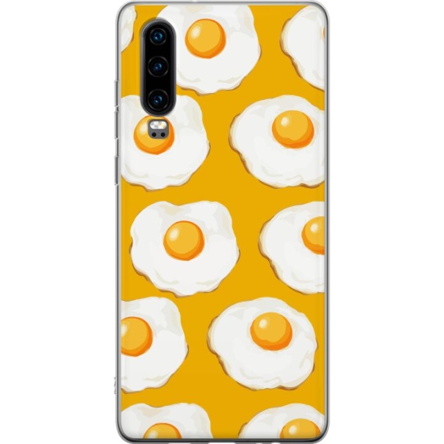 Mobildeksel til Huawei P30 med Stekt egg motiv