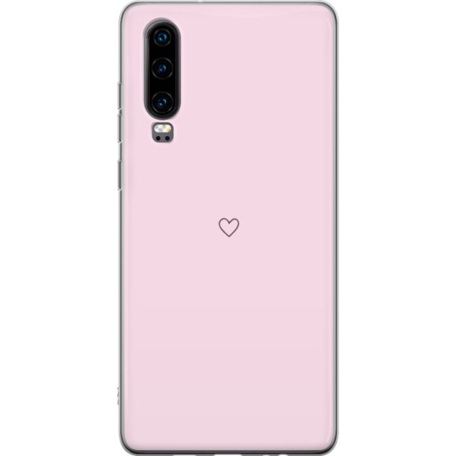 Mobildeksel til Huawei P30 med Hjerte motiv
