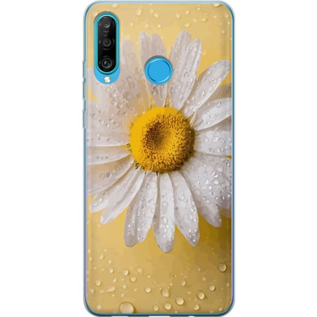 Mobildeksel til Huawei P30 lite med Porselensblomst motiv