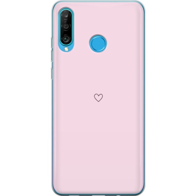 Mobildeksel til Huawei P30 lite med Hjerte motiv