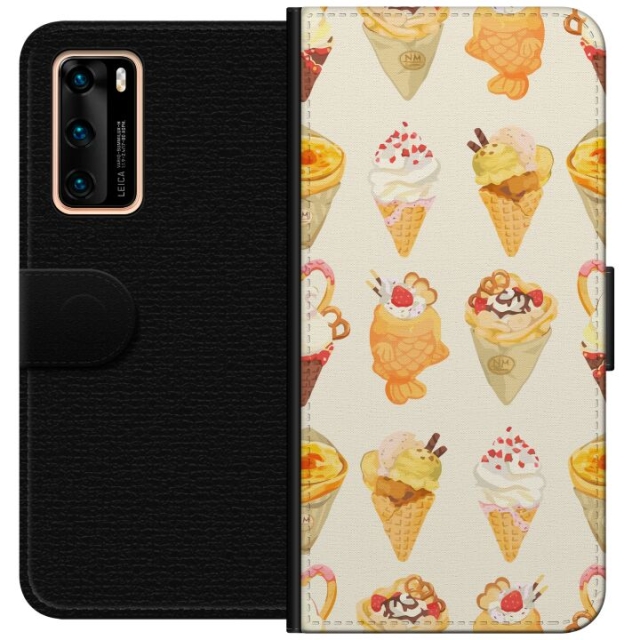 Lommeboketui til Huawei P40 med Glassig motiv