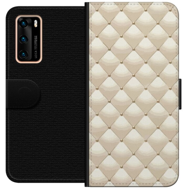 Lommeboketui til Huawei P40 med Gullglans motiv
